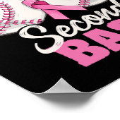 Save Second 2nd Byse Fun Bysebyll Borstkanker AW Poster (Hoek)