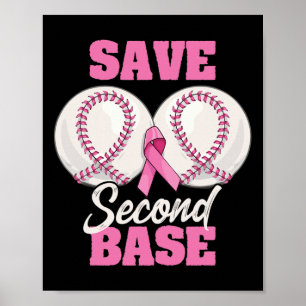 Save Second 2nd Byse Fun Bysebyll Borstkanker AW Poster