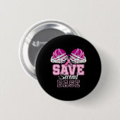 Save Second 2nd Byse Fun Bysebyll Borstkanker AW Ronde Button 5,7 Cm (Voorkant /achterkant)