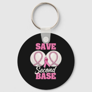 Save Second 2nd Byse Fun Bysebyll Borstkanker AW Sleutelhanger