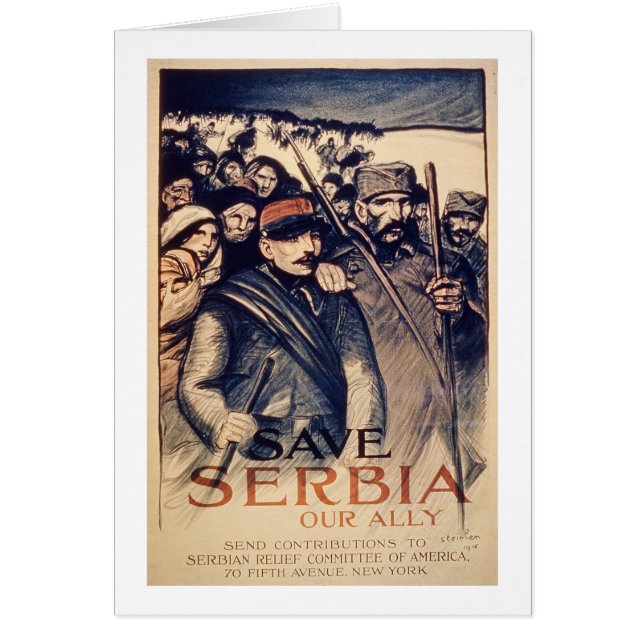 'Save Servië Our Ally', poster, 1915 (litho) (Voorkant)