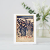 'Save Servië Our Ally', poster, 1915 (litho) Briefkaart (Staand voorkant)