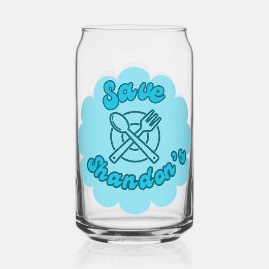 SAVE SHANDON'S - Rob's Diner - De Oversteek Blikvorm Glas (Achterkant)