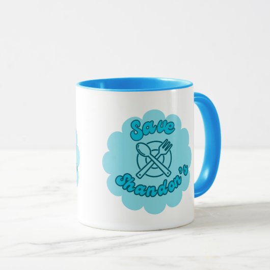 SAVE SHANDON'S - Rob's Diner - De Oversteek Mok (Voorkant rechts)