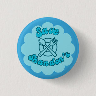 SAVE SHANDON'S - Rob's Diner - De Oversteek Ronde Button 3,2 Cm