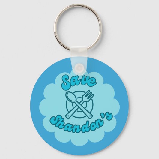 SAVE SHANDON'S - Rob's Diner - De Oversteek Sleutelhanger (Voorkant)