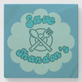 SAVE SHANDON'S - Rob's Diner - De Oversteek Stenen Onderzetter (Voorkant)