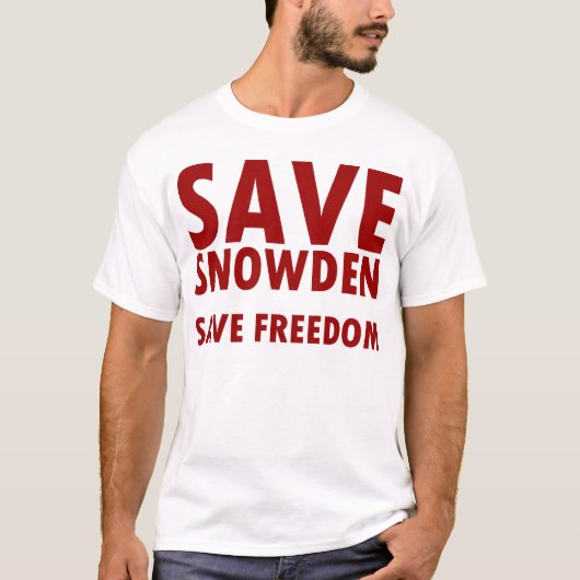 SAVE SNOWDEN T-SHIRT (Voorkant)