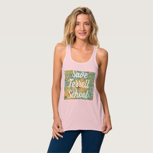 Save Terrell School Kunstzinnig ontwerp Tanktop (Volledige Voorkant)