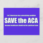 Save the ACA Postcard Briefkaart (Voorkant)