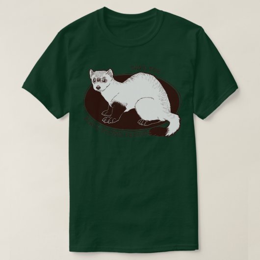 Save The American Ferret Blackfooted Ferret (2) T-shirt (Design voorkant)
