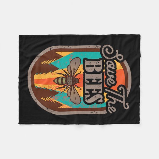 Save the Beekeeper Milieubescherming _ Fleece Deken (Voorkant (Horizontaal))