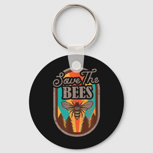 Save the Beekeeper Milieubescherming _ Sleutelhanger (Voorkant)