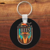 Save the Beekeeper Milieubescherming _ Sleutelhanger (Voorkant)