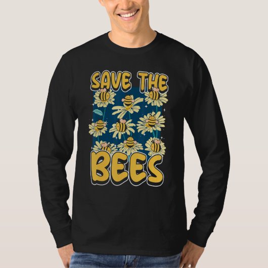 Save the bees Beekeeper cute honey bee costume 9 T-shirt (Voorkant)