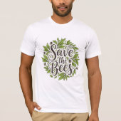 Save the Bees Biodiversity Nature T-shirt (Voorkant)