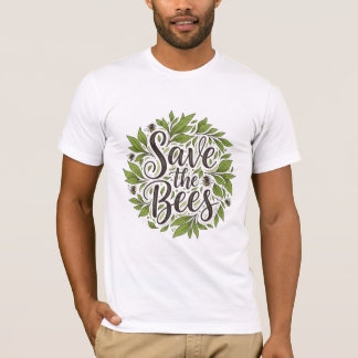 Save the Bees Biodiversity Nature T-shirt