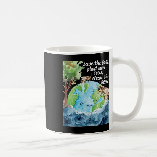 Save the Bees - Dag van de bescherming van het mil Koffiemok (Rechts)