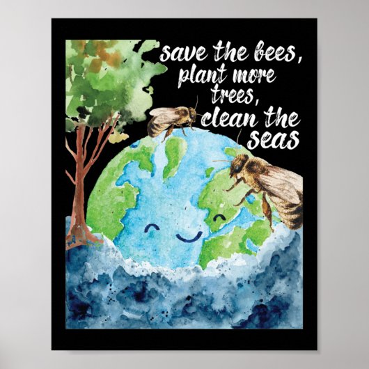 Save the Bees - Dag van de bescherming van het mil Poster (Voorkant)