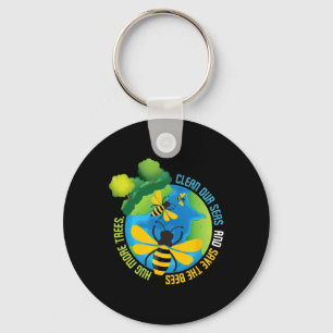 Save the Bees - Dag van de bescherming van het mil Sleutelhanger