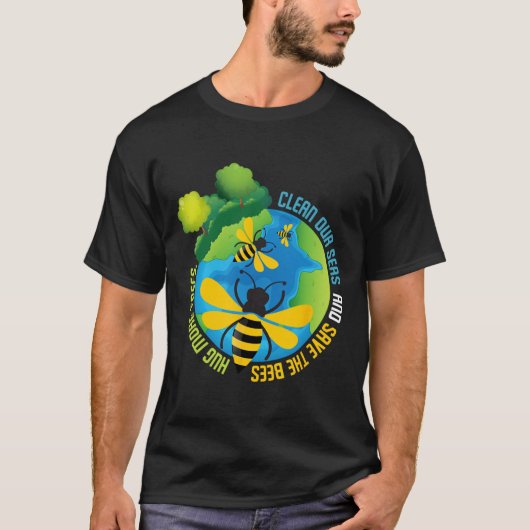 Save the Bees - Dag van de bescherming van het mil T-shirt (Voorkant)