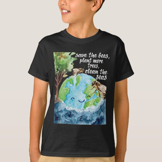 Save the Bees - Dag van de bescherming van het mil T-shirt (Voorkant)