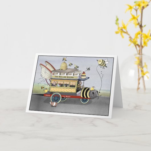 Save the Bees - De Bee Line Buzzer Omnibus Kaart (Gele Bloem)