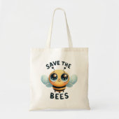  'Save the Bees' Eco-vriendelijke Canvas tas (Voorkant)