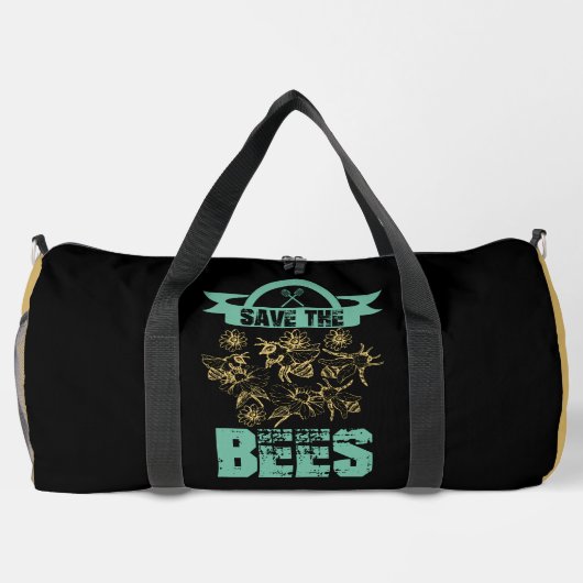 Save The Bees Floral Graphic Plunjezak (Achterkant)