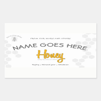'Save The Bees' Honey Jar Custom Label