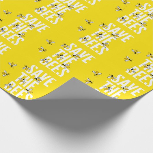 SAve The Bees HONEYCOMB Honey POT Cadeaupapier (Hoek)