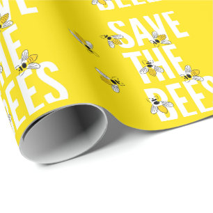 SAve The Bees HONEYCOMB Honey POT Cadeaupapier