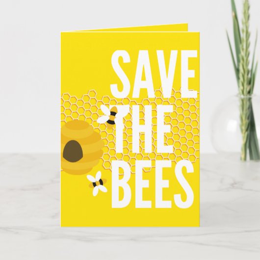 SAve The Bees HONEYCOMB Honey POT Kaart (Voorkant)