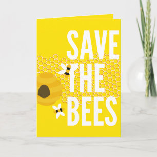 SAve The Bees HONEYCOMB Honey POT Kaart