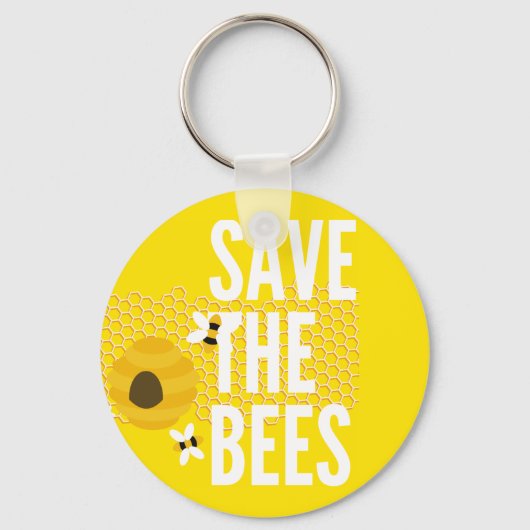SAve The Bees HONEYCOMB Honey POT Sleutelhanger (Voorkant)
