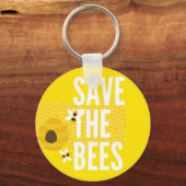 SAve The Bees HONEYCOMB Honey POT Sleutelhanger (Voorkant)
