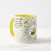 Save the Bees Inspirational Bee Honey Lover Gift  Mok (Voorkant links)