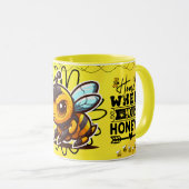 Save the Bees Inspirational Bee Honey Lover Gift  Mok (Voorkant rechts)