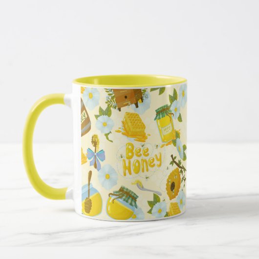 Save the Bees Inspirational Bee Honey Lover Gift  Mok (Links)