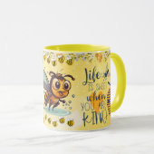 Save the Bees Inspirational Bee Honey Lover Gift  Mok (Voorkant rechts)