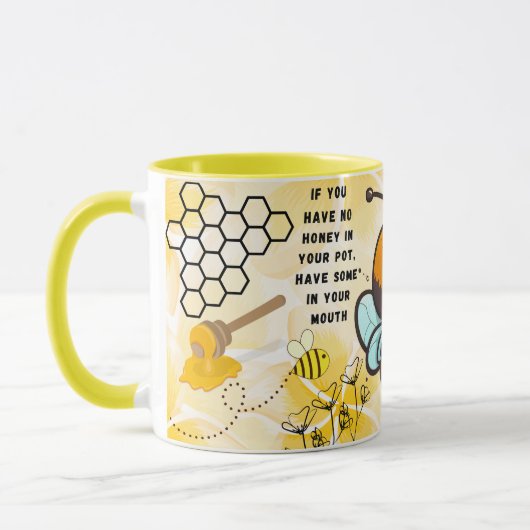 Save the Bees Inspirational Bee Honey Lover Gift  Mok (Links)