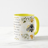 Save the Bees Inspirational Bee Honey Lover Gift  Mok (Voorkant rechts)