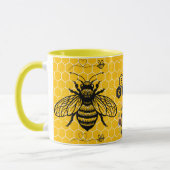 Save the Bees Inspirational Bee Honey Lover Gift  Mok (Links)