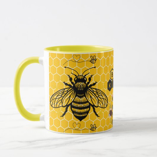 Save the Bees Inspirational Bee Honey Lover Gift  Mok (Links)