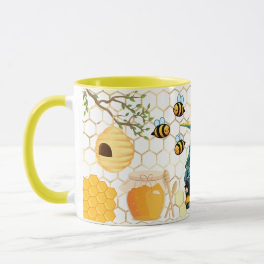 Save the Bees Inspirational Bee Honey Lover Gift  Mok (Links)