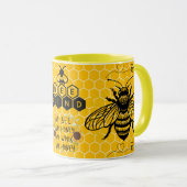 Save the Bees Inspirerende Bij Honing Liefhebber C Mok (Voorkant rechts)