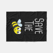 Save the Bees - Milieubescherming Beeke Fleece Deken (Voorkant (Horizontaal))