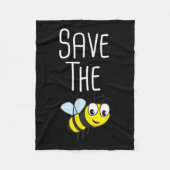 Save the Bees - Milieubescherming Beeke Fleece Deken (Voorkant)