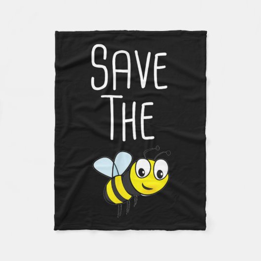Save the Bees - Milieubescherming Beeke Fleece Deken (Voorkant)