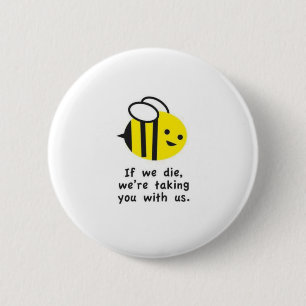 Save the Bees Milieucitaten Buttonnen en spelden Ronde Button 5,7 Cm